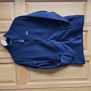 Black Under Armour full zip fleece jacket ladies Medium